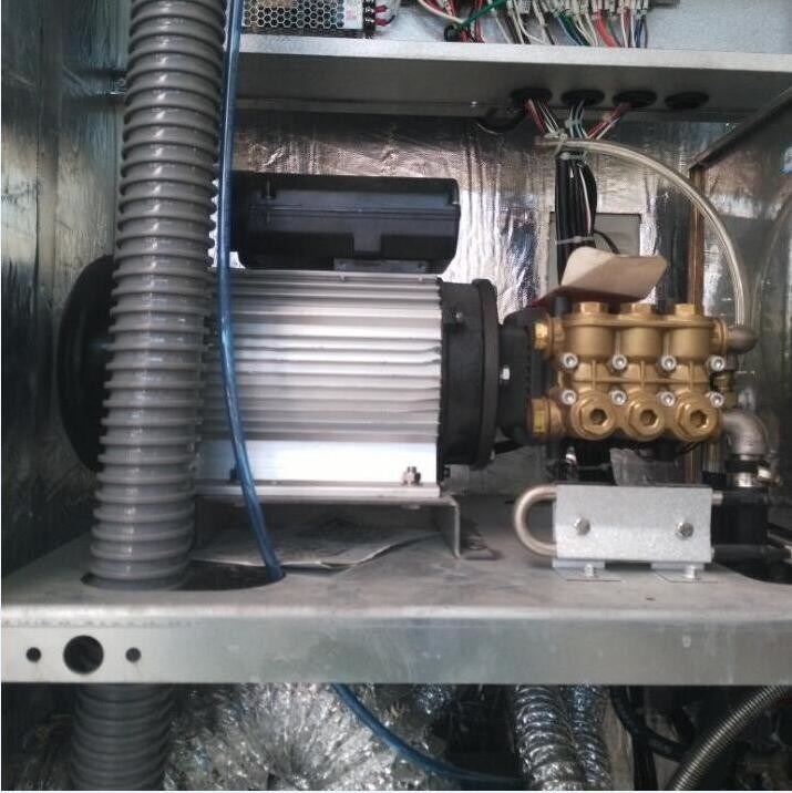 동전 운용 스테이션용 단일 단계 220V 5.5KW 열 가연 철강 자동차 세탁기