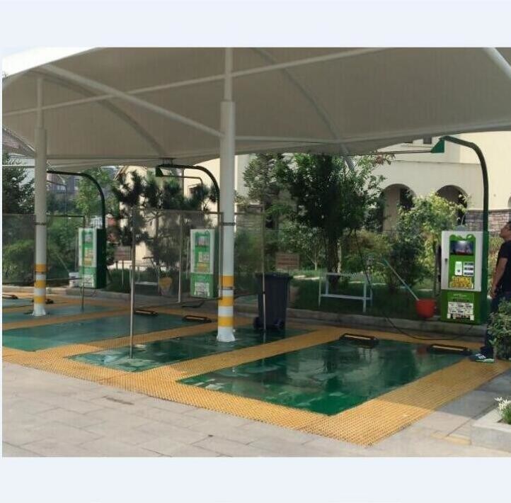 동전 운용 스테이션용 단일 단계 220V 5.5KW 열 가연 철강 자동차 세탁기