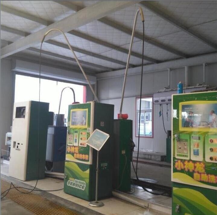 동전 운용 스테이션용 단일 단계 220V 5.5KW 열 가연 철강 자동차 세탁기